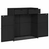 vidaXL Garden Storage Cabinet Black