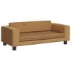 vidaXL Kids Sofa Brown Velvet (100% polyester), solid pine wood, foam Mini