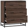 vidaXL Sideboard Brown Oak Engineered wood and metal Medium Sideboard