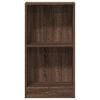 vidaXL Bookcase Brown Oak Engineered Wood Compact Bookcase Rectangular