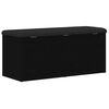 vidaXL Storage Bench with Storage Black oak 40.16 x 16.54 x 17.72 in