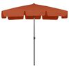 vidaXL Beach Parasol Terracotta Polyester Medium Tiltable