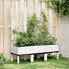 vidaXL Garden Planter White Polypropylene Large Planters