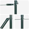 vidaXL Fence Post 52 pcs Green 1.26 x 1.26 x 31.50 in