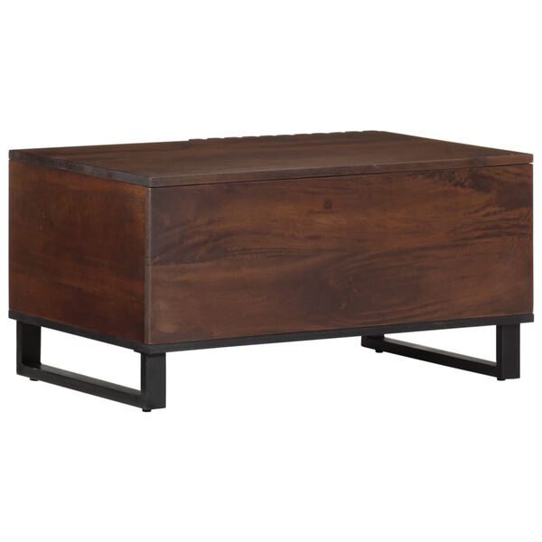 vidaXL Coffee Table Brown Solid mango wood 31.5 x 20.1 x 15.7 in Storage