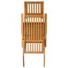 vidaXL Deck Chair Natural wood Solid acacia wood Standard Foldable
