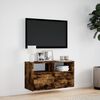 vidaXL TV Wall Cabinet Smoked Oak Engineered Wood Standard