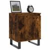 vidaXL Bedside Cabinet Set of 2 Smoked oak Engineered wood, iron