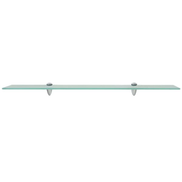 vidaXL Floating Shelf Set of 2 Clear Tempered safety glass 31.5 x 3.9 in