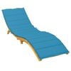 vidaXL Sun Lounger Cushion Blue Oxford fabric 78.7 in x 23.6 in x 1.2 in