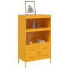 vidaXL Highboard Mustard Yellow Steel Medium Highboard Rectangular