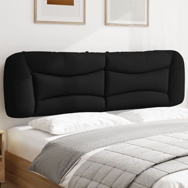 vidaXL Headboard Cushion Black Polyester 71.0 in width Headboard Cushion