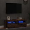vidaXL TV Cabinet Set of 2 Old wood Engineered wood Medium TV Cabinet