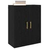 vidaXL Wall-Mounted Cabinet 2 pcs Black Oak 27.36 x 13.39 x 35.43 in