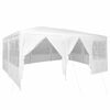 vidaXL Party Tent White 236.22 x 157.48 x 104.72 in Polyethylene
