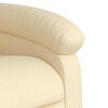vidaXL Electric Recliner Chair Cream Fabric (100% polyester), metal, plywood