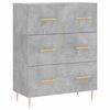 vidaXL Highboard Concrete Grey Engineered wood 27.4x13.4x70.9 in