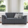 vidaXL Loveseat Sofa Dark Grey Velvet (100% polyester), Plywood, Steel