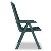 vidaXL Bistro Set Green Plastic Medium Foldable Bistro Set
