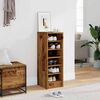 vidaXL Shoe Cabinet Old Wood Engineered Wood Compact Shoe Cabinet