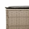 vidaXL Sun Lounger Beige, Light Grey