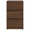 vidaXL Bedside Cabinet Brown Oak Engineered wood Medium Bedside Cabinet