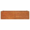 vidaXL Garden Raised Bed Rusty brown Corten steel 63 x 31.5 x 17.7 in