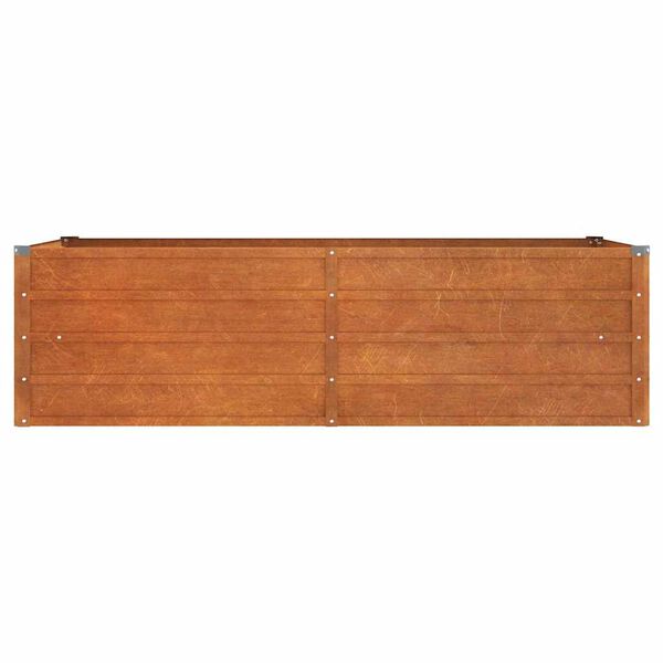 vidaXL Garden Raised Bed Rusty brown Corten steel 63 x 31.5 x 17.7 in