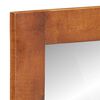 vidaXL Wall Mirror Honey Glass, Solid Acacia Wood Medium Mirror