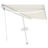 vidaXL Retractable Awning Cream