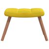 vidaXL Relaxing Chair With Stool Mustard yellow