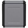 vidaXL Garden Storage Box Dark grey and black 100% Polypropylene Medium