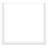 vidaXL Coffee Table Leg Set of 3 White Powder-coated steel Medium