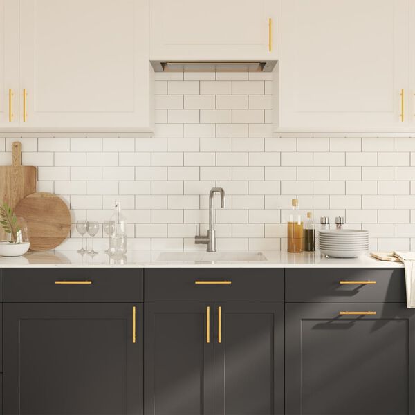 vidaXL Cabinet Handle Set of 20 Gold Stainless Steel 5.9 in long