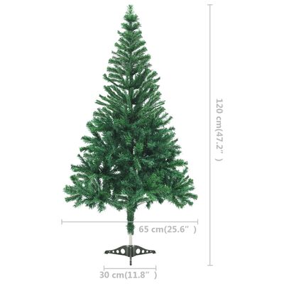 vidaXL Artificial Christmas Tree with Stand 47.2" 230 Branches