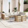 vidaXL Garden Sofa Set Beige