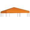 vidaXL Gazebo Top Cover Orange Polyester with PVC coating 10x10 feet