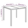 vidaXL Garden Dining Set Grey