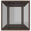 vidaXL 3 Piece Bistro Set with Cushions Brown Poly Rattan