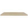 vidaXL Wall Shelf Oak Honeycomb MDF, Metal Standard Wall Mounting