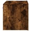 vidaXL Wall-mounted Bedside Cabinet Set of 2 Smoked oak Engineered wood