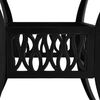 vidaXL Bistro Set Black Cast aluminum Small Durable Bistro Set Round