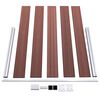 vidaXL Garden Fence WPC 343.3"x41.7" Brown
