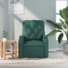 vidaXL Massage Recliner Chair Dark Green