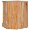 vidaXL Corner Sideboard Natural Wood Solid Teak Wood 23.6 x 17.7 x 23.6 in