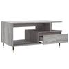 vidaXL Coffee Table Grey Sonoma Engineered wood, metal