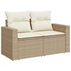 vidaXL Garden Sofa Set Height-Adjustable 13 pcs Beige poly rattan