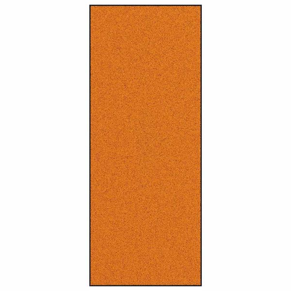 vidaXL Doormat Other Orange and Black 47.2" x 118.1" Polyamide and PVC