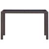 vidaXL Outdoor Dining Table Brown