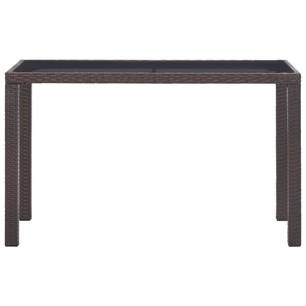 vidaXL Outdoor Dining Table Brown
